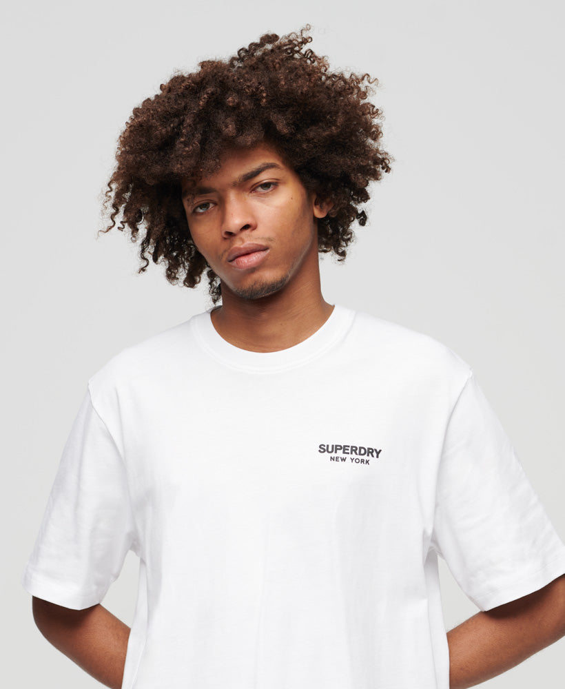 Luxury Sport Loose T-Shirt | Brilliant White – Superdry