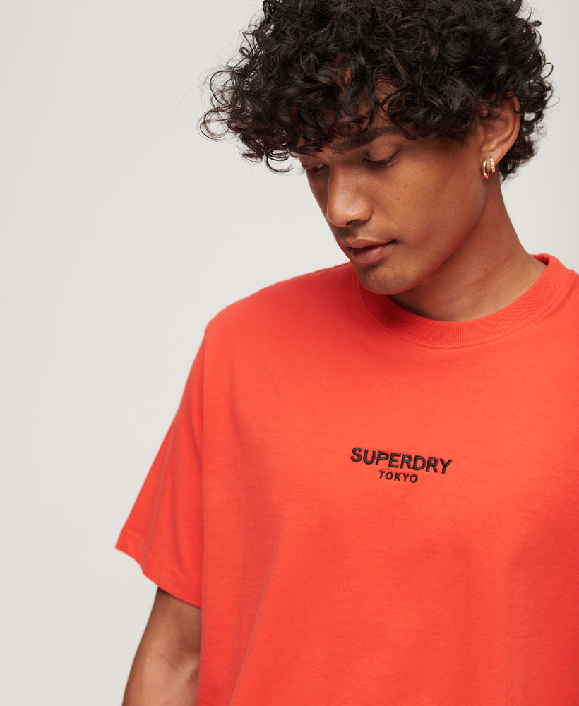 Luxury Sport Loose T-Shirt | Sunset Red