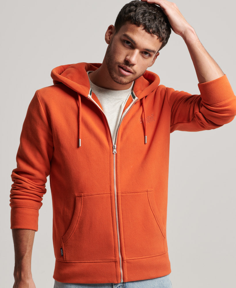 Essential Logo Ziphood | Denim Co Rust Orange