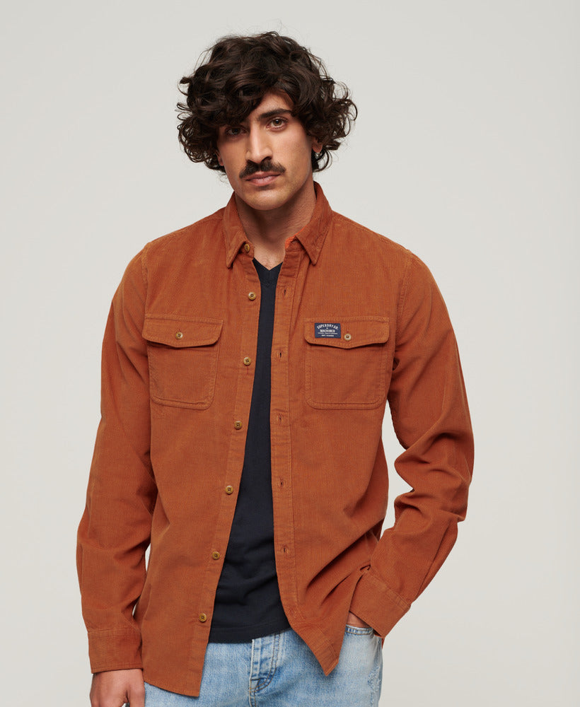 Trailsman Relaxed Fit Corduroy Shirt | Clay Orange