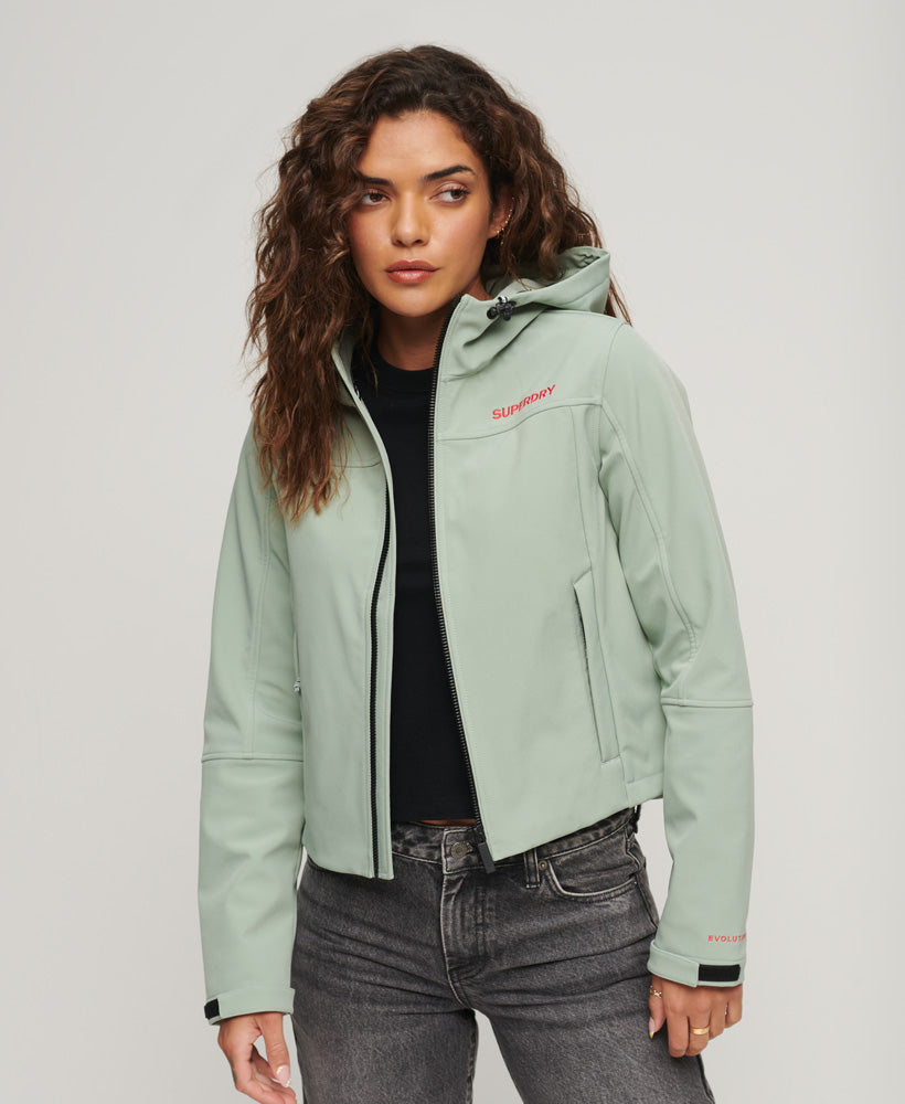 CODE Trekker Hooded Softshell Jacket | Light Jade Green