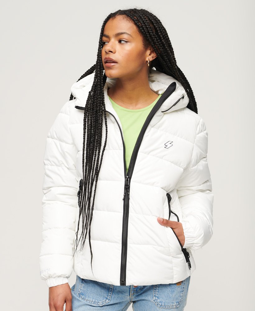 Hooded Spirit Sports Puffer Jacket | Optic