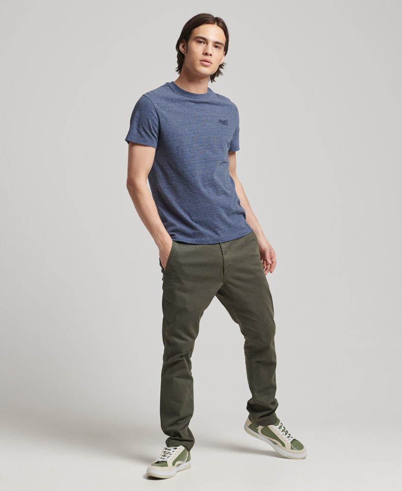 Essential Logo Embroidered Tee | Navy Marle