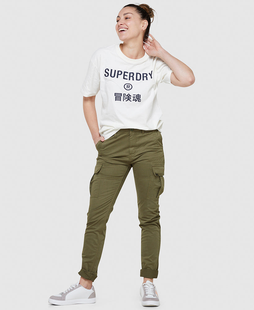 Vintage Corporate Logo T Shirt | Cream