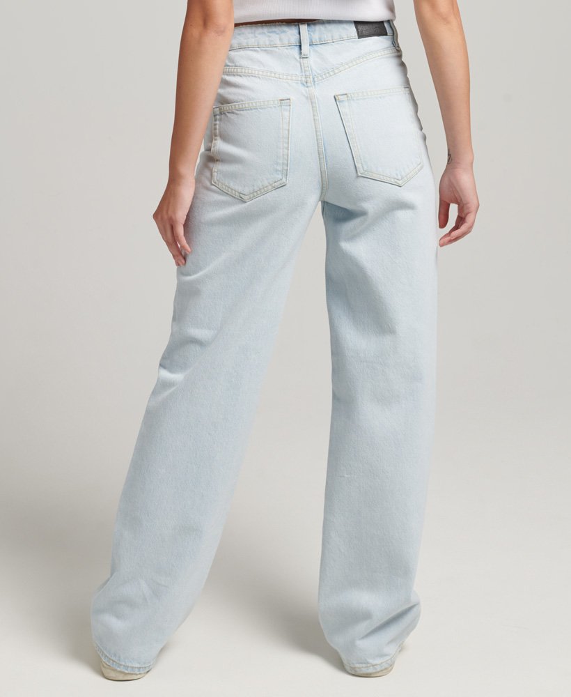 Vintage High Rise Straight Jeans | Light Indigo Vintage 30