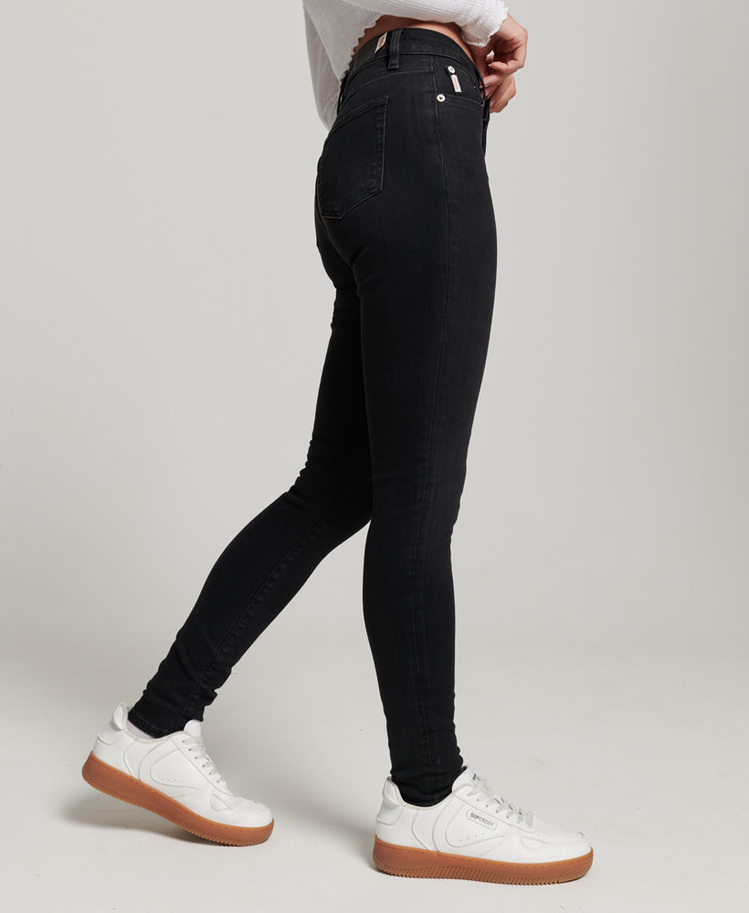 Vintage High Rise Skinny Jeans | Black Rinse 30