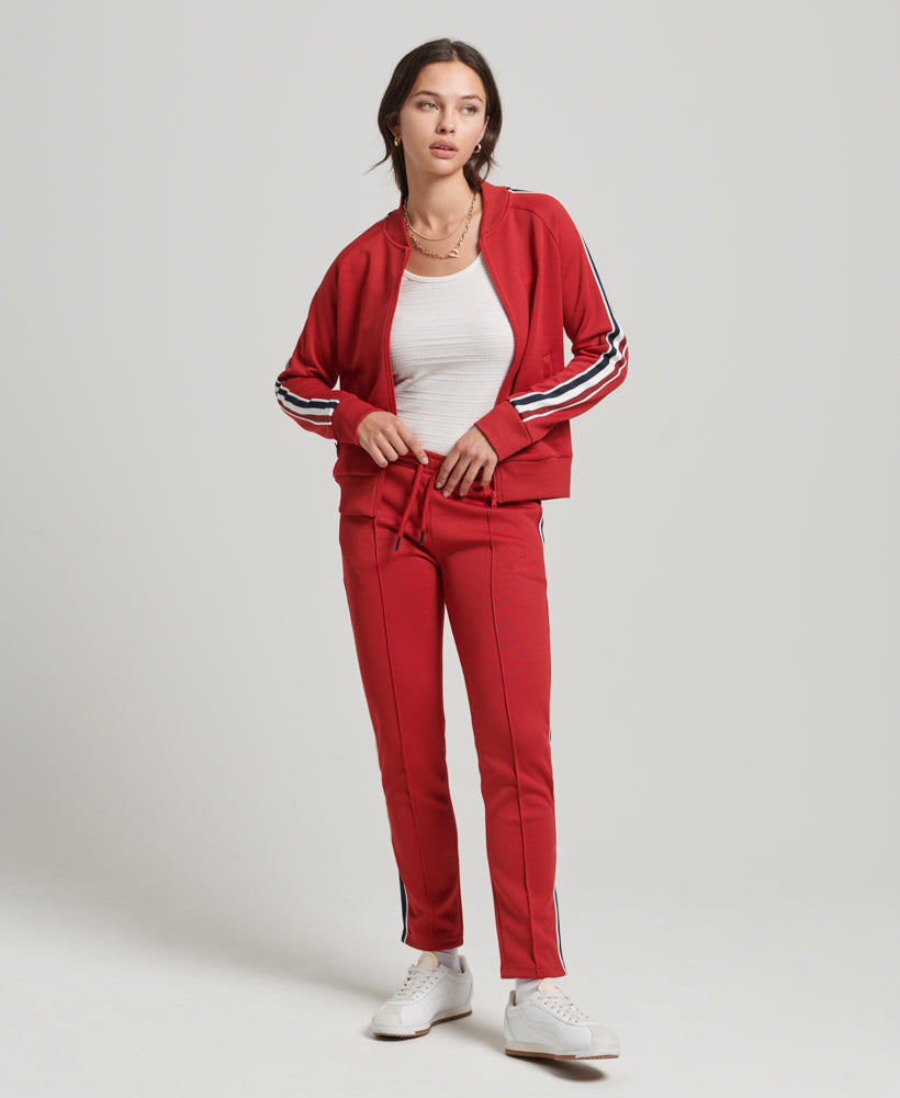 Vintage Tricot Track Pants | Red