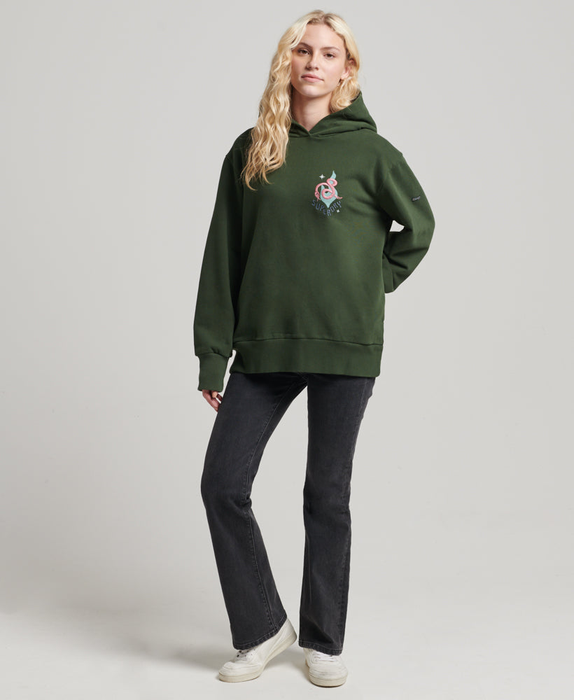 Vintage Nomadic Folk Hood | Army Green