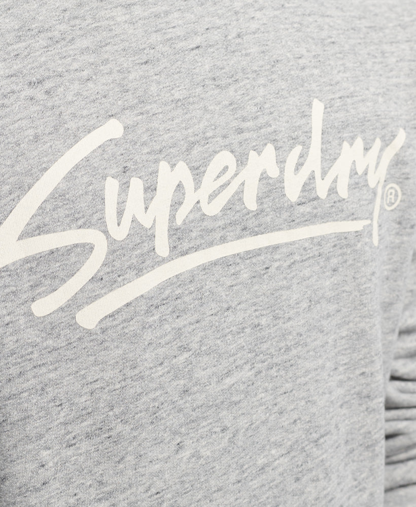 Vintage Downtown Script Crew Sweatshirt | Athletic Grey Marle