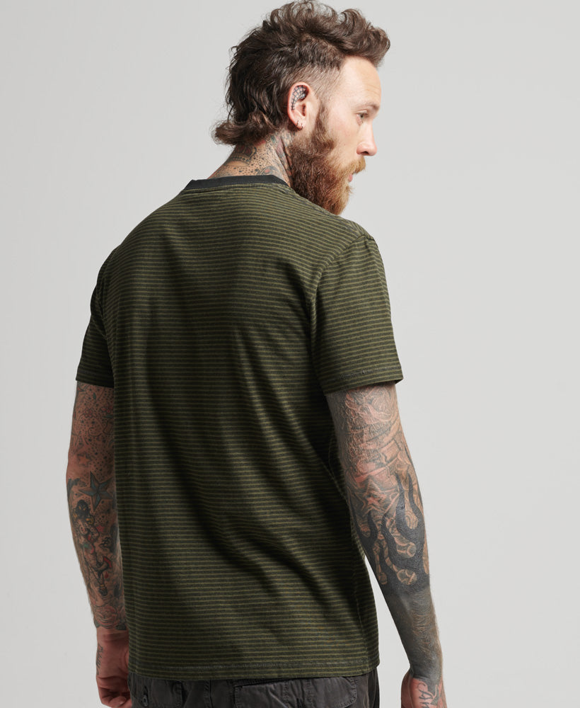 Stripe Pocket T Shirt | Od Stripe Soft Moss