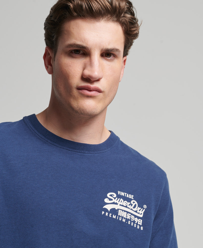 Vintage Logo Heritage T Shirt | Lauren Navy – Superdry