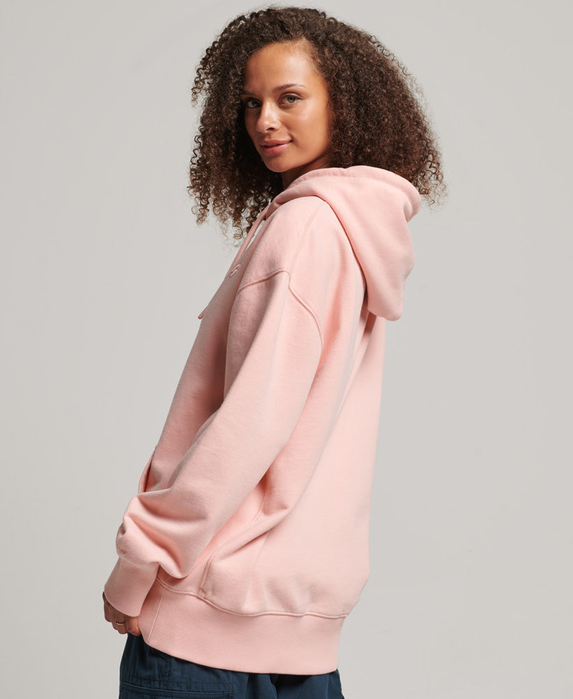 Code Essential Oversized Hoodie | Coral Blush – Superdry