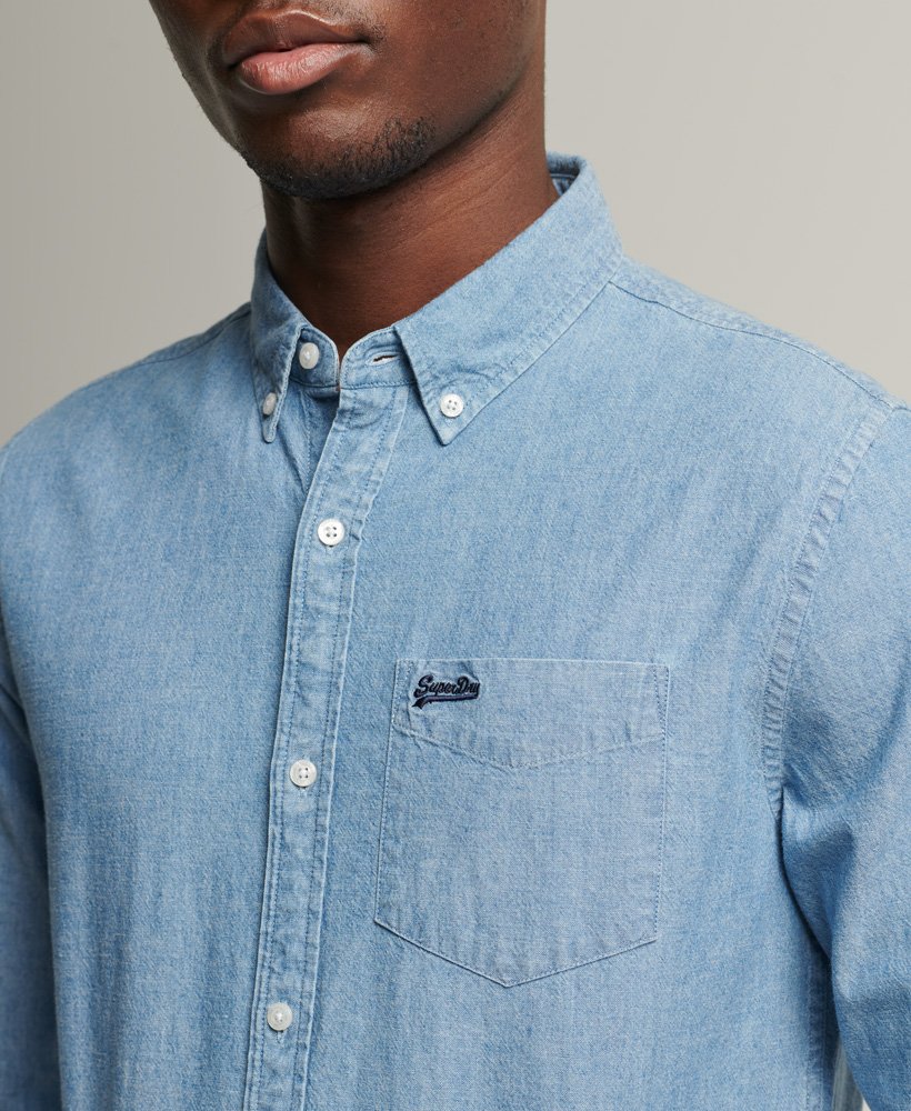Vintage Washed Oxford Shirt | Indigo Chambray