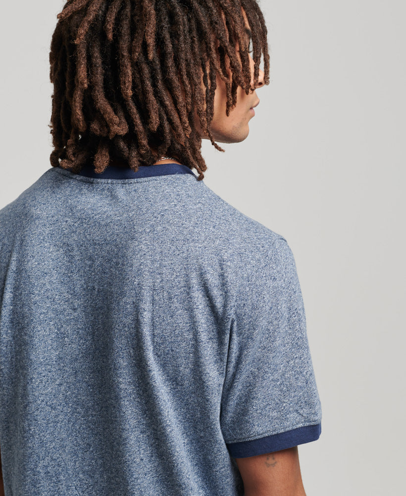Vintage Cooper Class Ringer T Shirt | Frosted Navy Grit/Navy