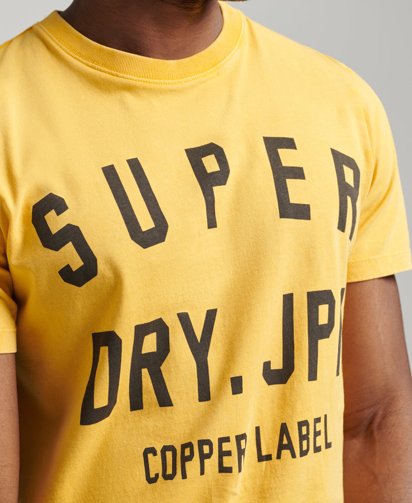 Vintage Copper Label T Shirt | Pigment Yellow