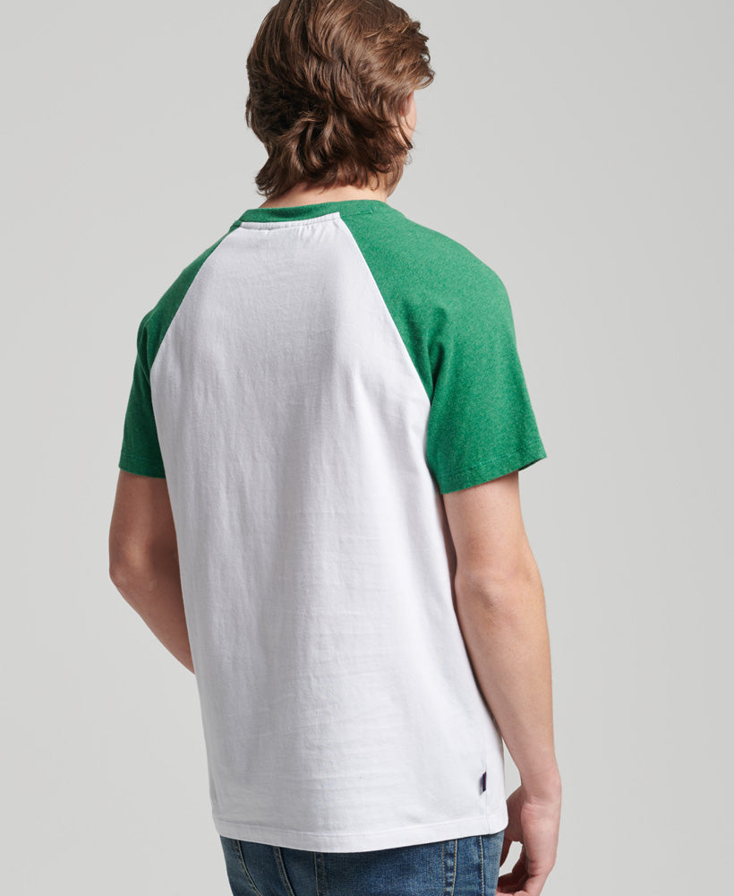 Vintage Baseball T Shirt | Optic/Field Green Marle