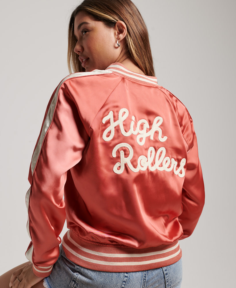 Vintage Roller Derby Jacket | Coral Peach