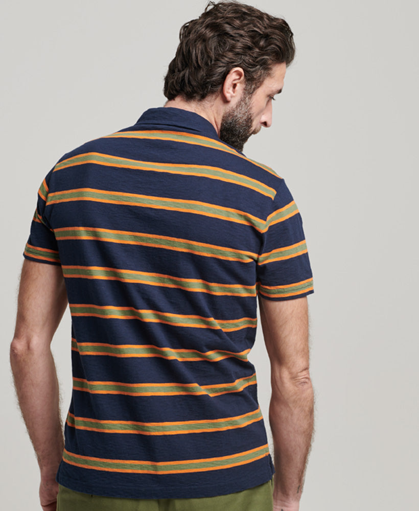 Jersey Stripe Polo | Navy Stripe
