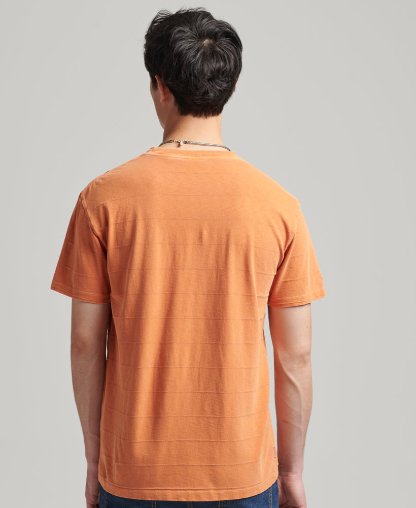 Vintage Texture T Shirt | Sun Baked Orange – Superdry