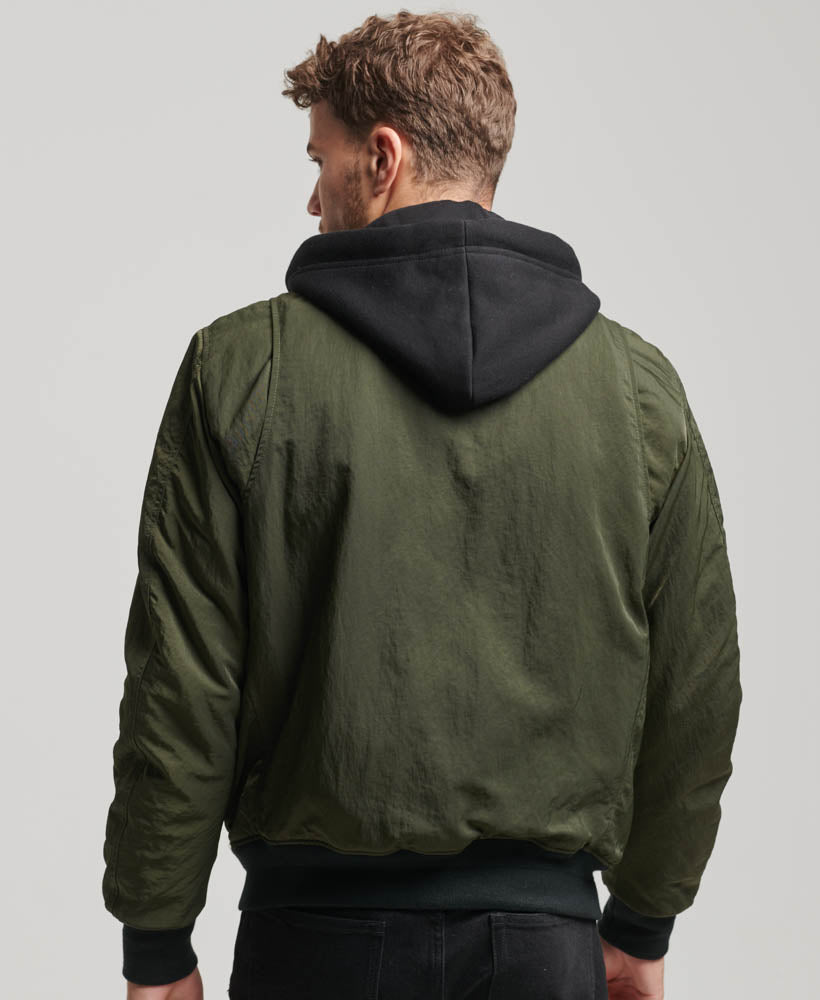 Military Hooded Ma1 Jacket | Surplus Goods Olive