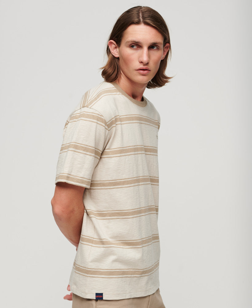 Relaxed Stripe T-Shirt | Sand Beige Stripe