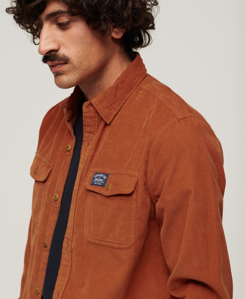 Trailsman Relaxed Fit Corduroy Shirt | Clay Orange