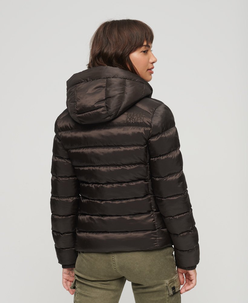 Hooded Fuji Padded Jacket | Dark Oak Brown