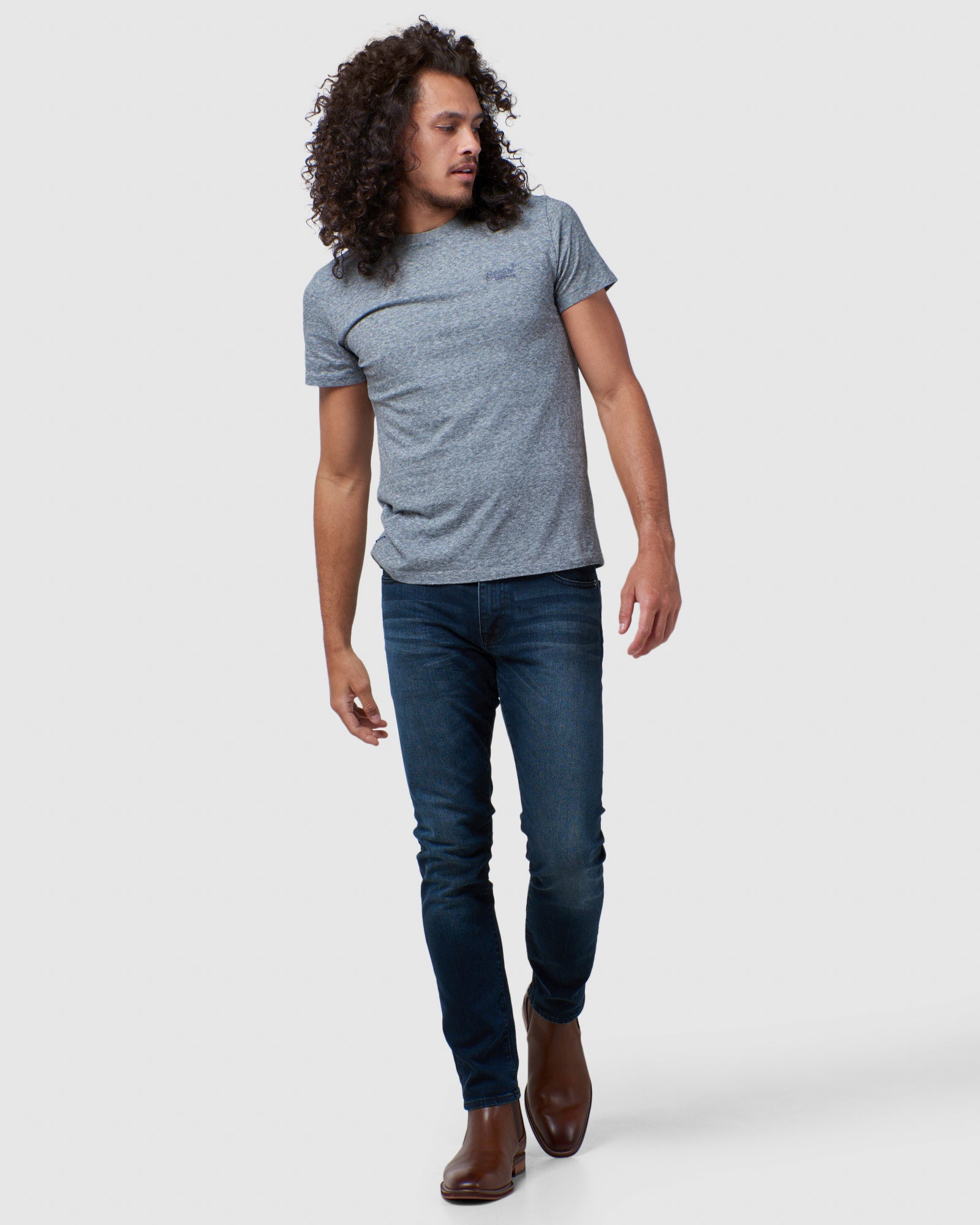 Essential T Shirt | Stone Grey Feeder