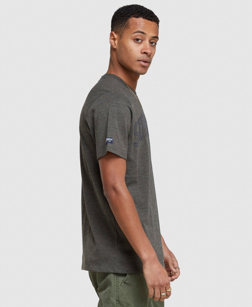 Vintage Overdye Marl T Shirt | Dark Khaki