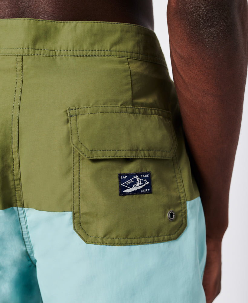 Vintage Boardshorts | Olive Khaki/Fresh Mint