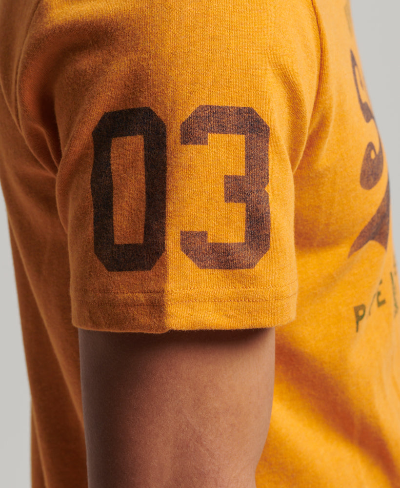 Vintage Logo Classic T Shirt | Thrift Gold Marle