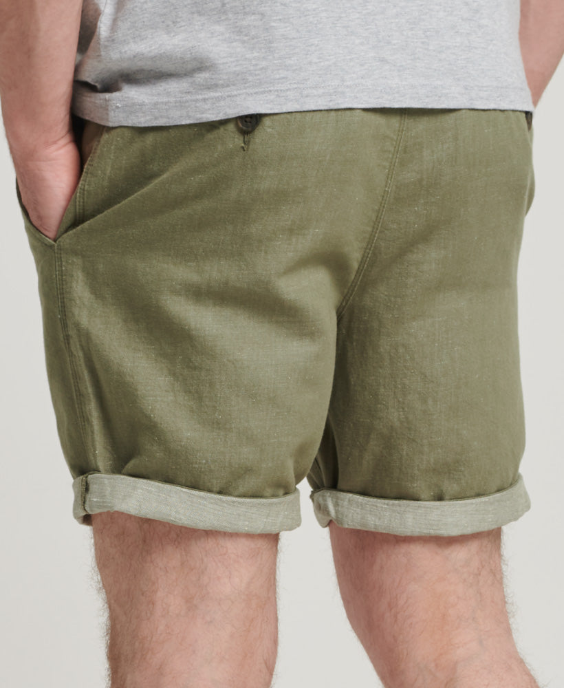 Studios Linen Turn Up Shorts | Four Leaf Clover