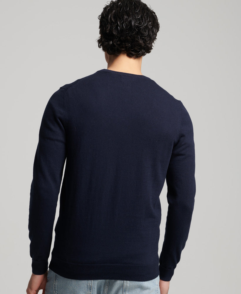 Vintage Embroidery Crew | Carbon Navy Marle