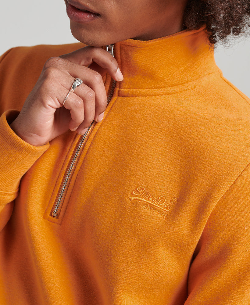 Half clearance zip crewneck