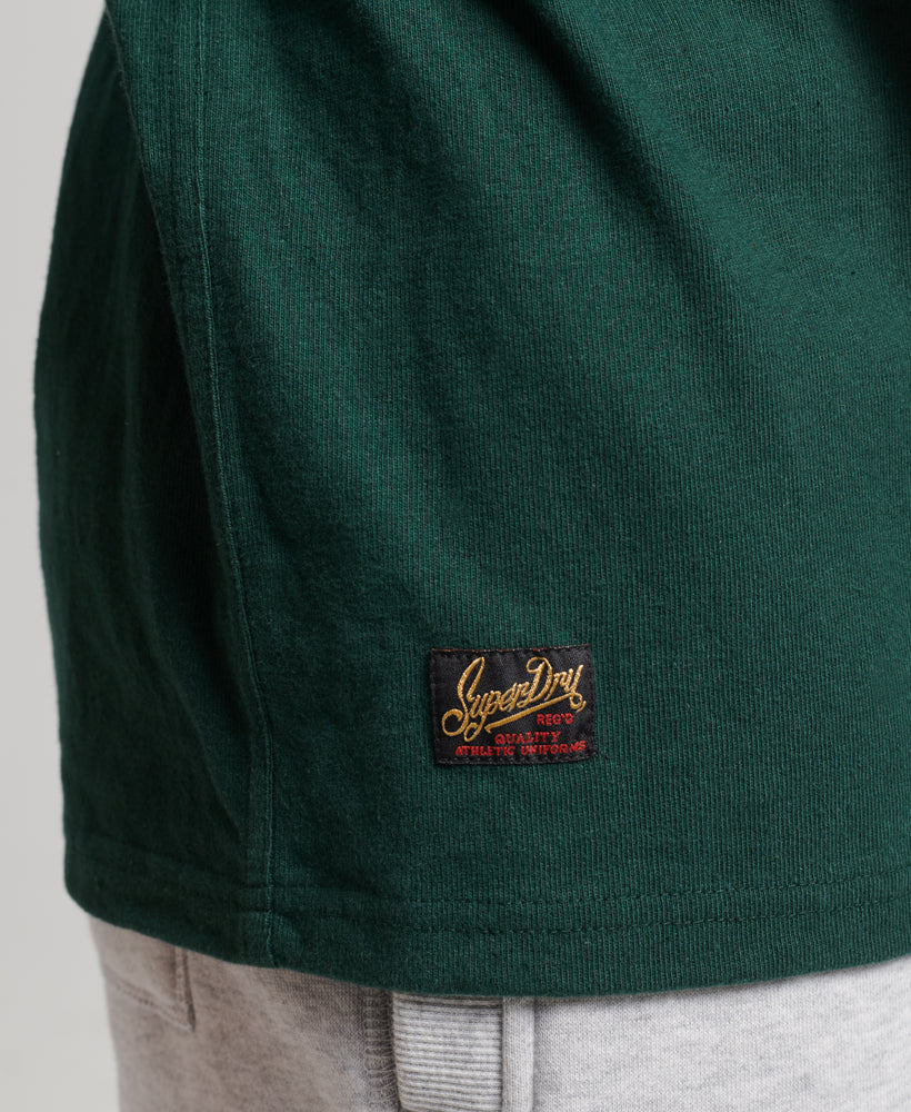 Vintage Applique Rugby Shirt | Emerald Green