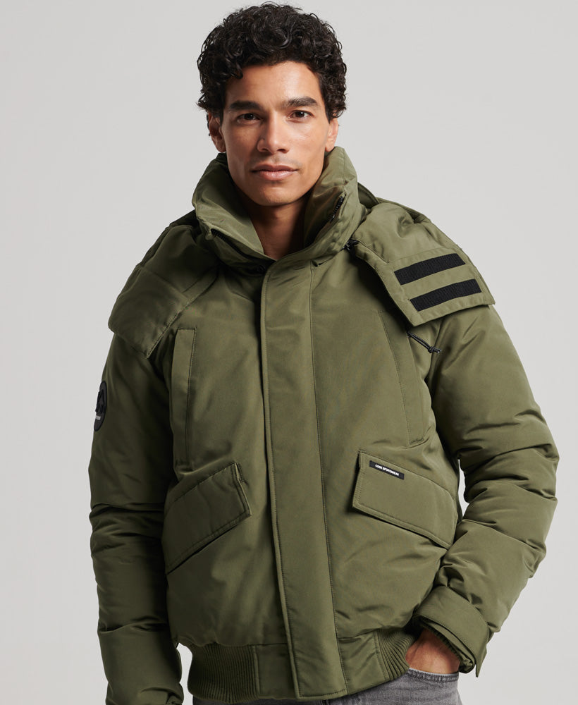 Expedition Everest Bomber Padded Jacket | Washed Khaki – Superdry