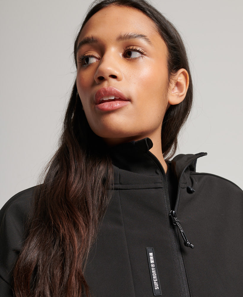 Tech Crop Softshell Jacket | Black – Superdry