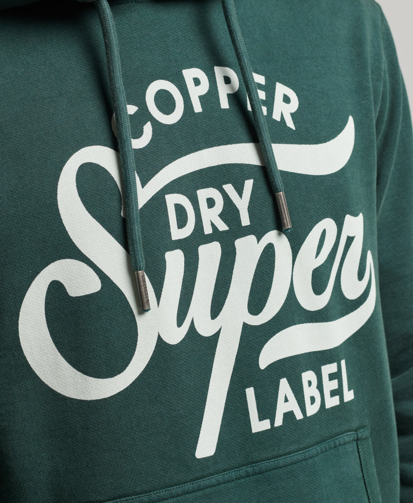 Vintage Copper Label Hoodie | Enamel Green