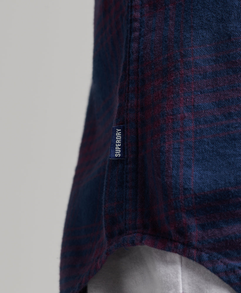 Vintage Check Shirt | Navy Port Ombre