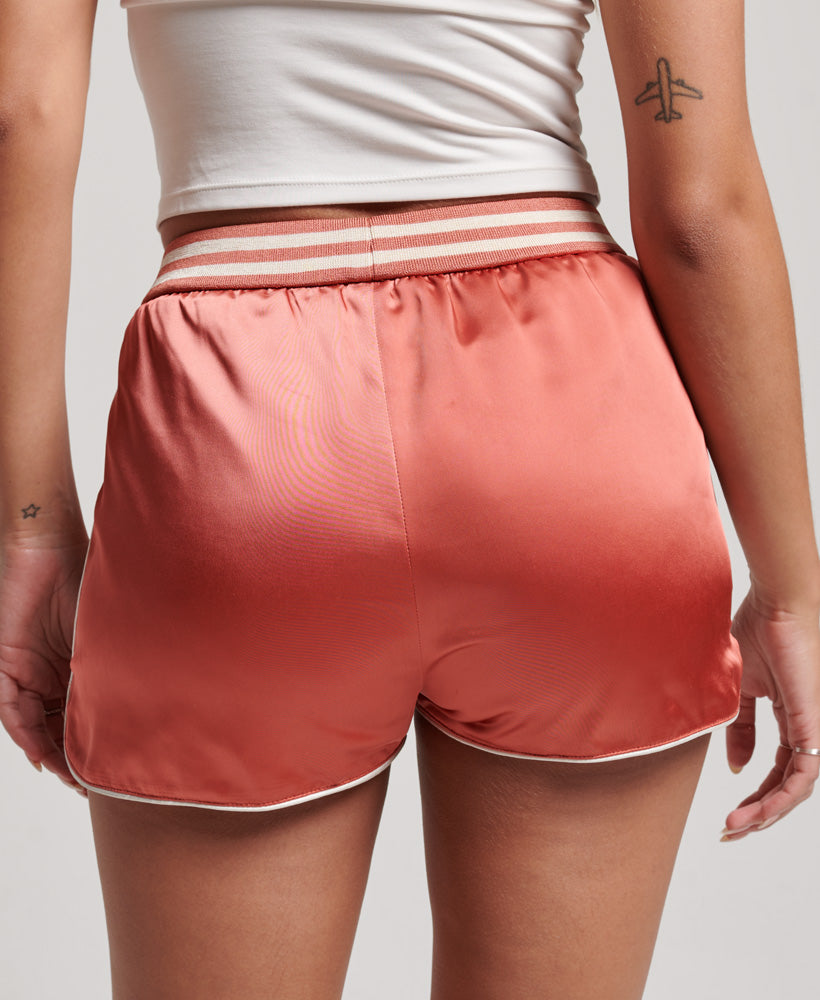 Vintage Suika Racer Shorts | Coral Peach