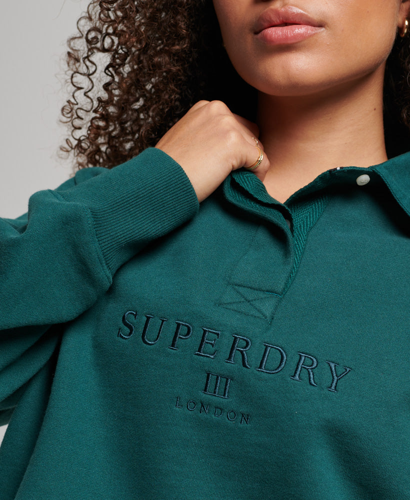 CODE Boxy Rugby Top | Furnace Green