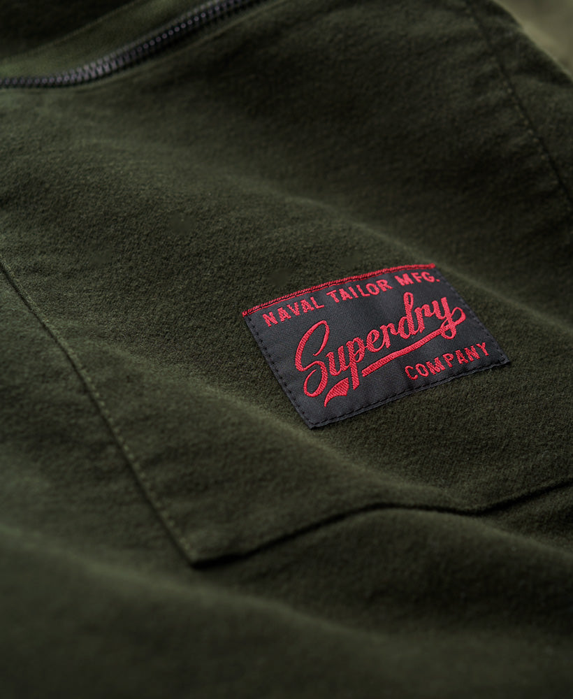 The Merchant Store - Moleskin Pea Coat | Surplus Goods Olive – Superdry