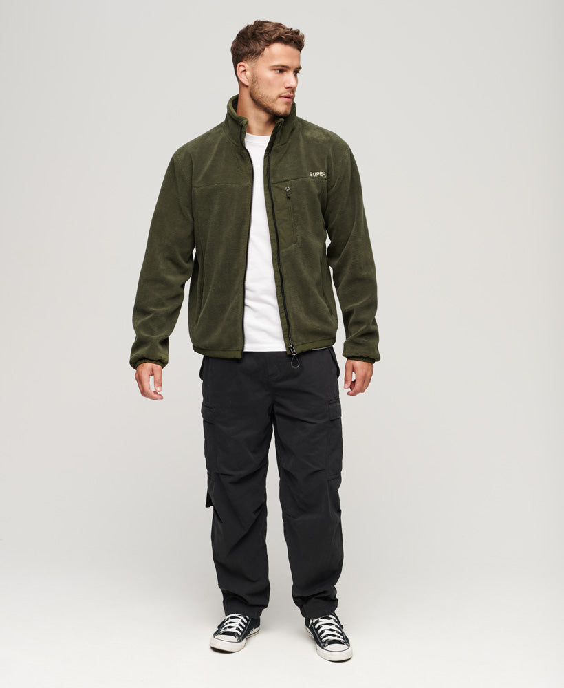 Code Fleece Trekker Jacket | Dark Moss Green