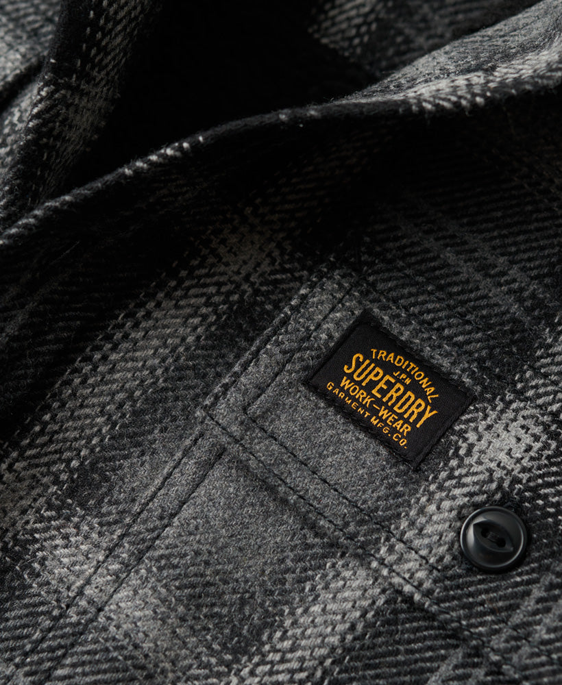 Wool Miller Overshirt | Roderick Check Black