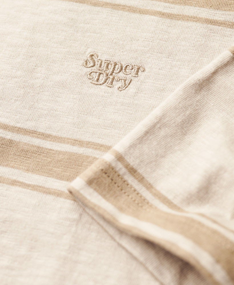 Superdry Japan Stripe Relaxed Tee in Eclipse Navy Marl Superdry Japan Stripe Relaxed Tee in Eclipse Navy Marl