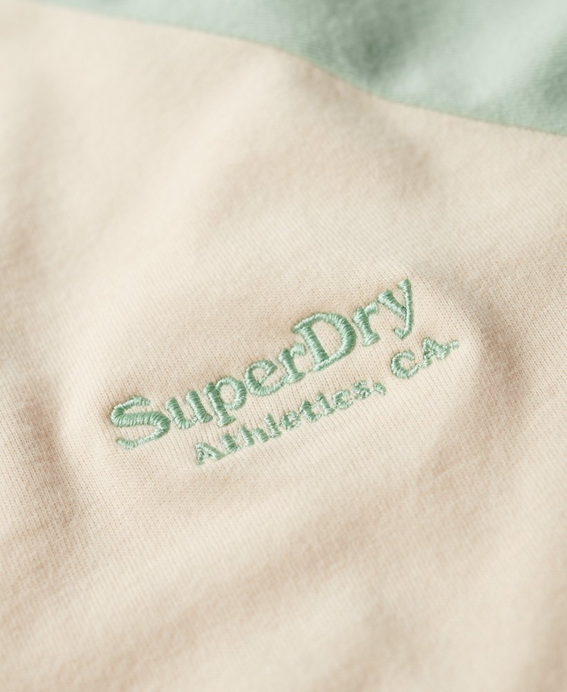 Essential Logo Baseball Top | Tapioca Cream/Linen Green