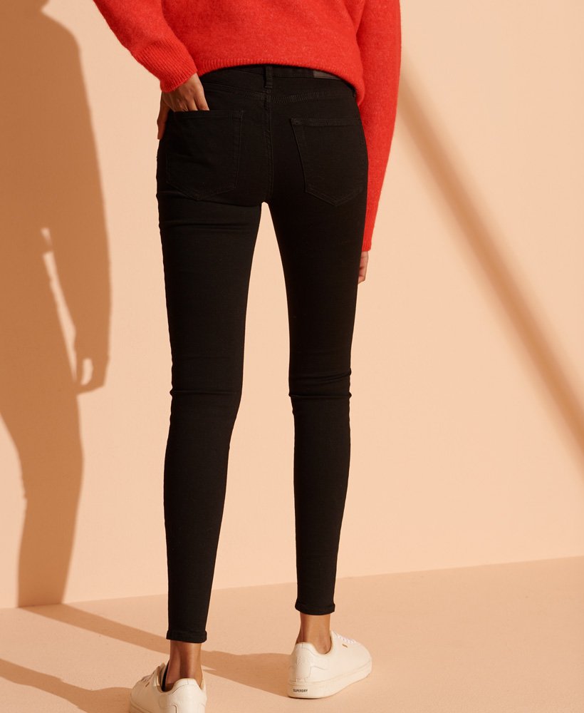 Mid Rise Skinny Jeans | Livingston Black Black