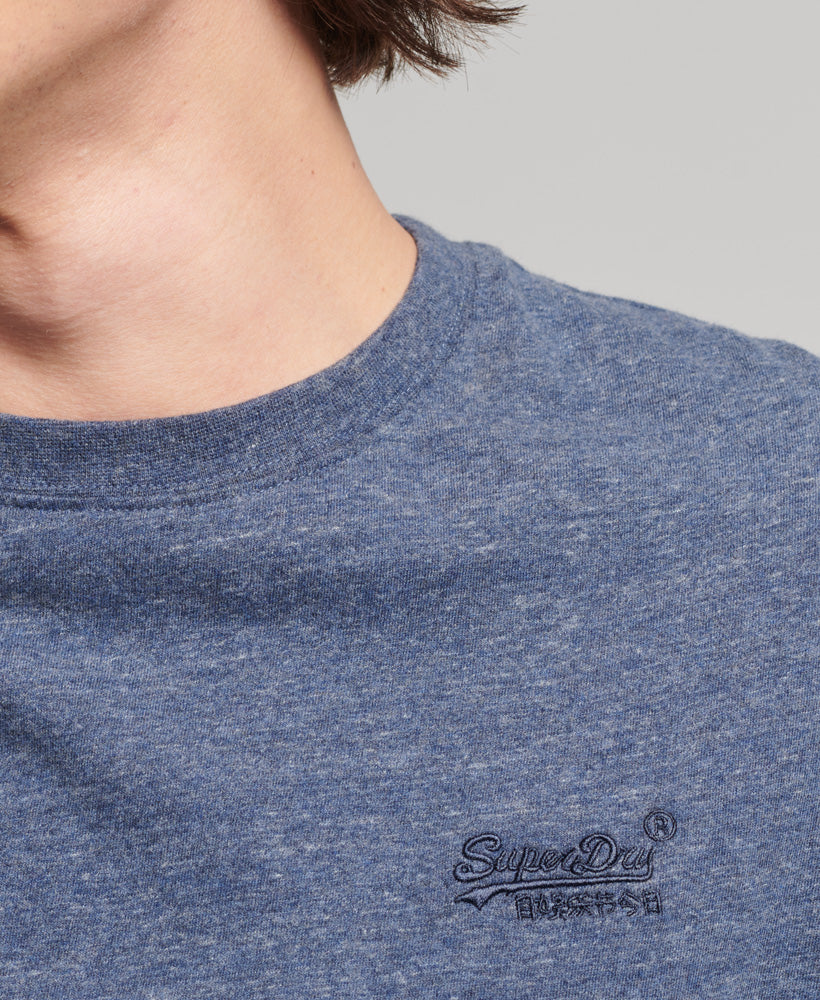 Essential Logo Embroidered Tee | Navy Marle