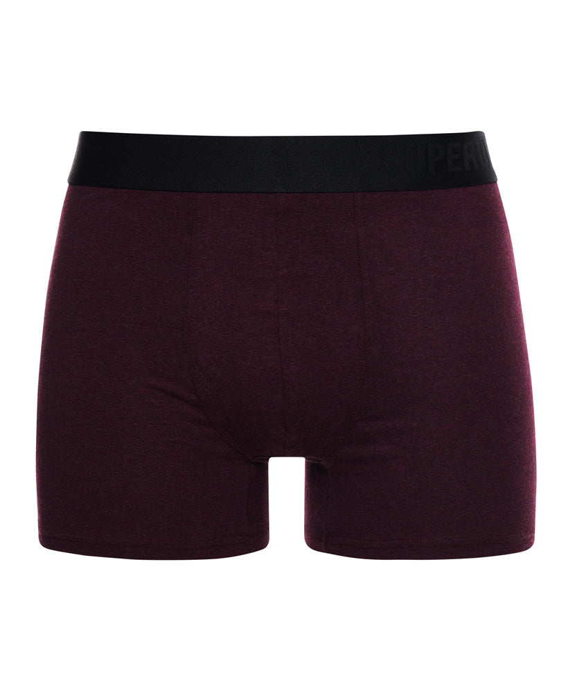 Boxer Offset Double Pack | Navy/Burgundy