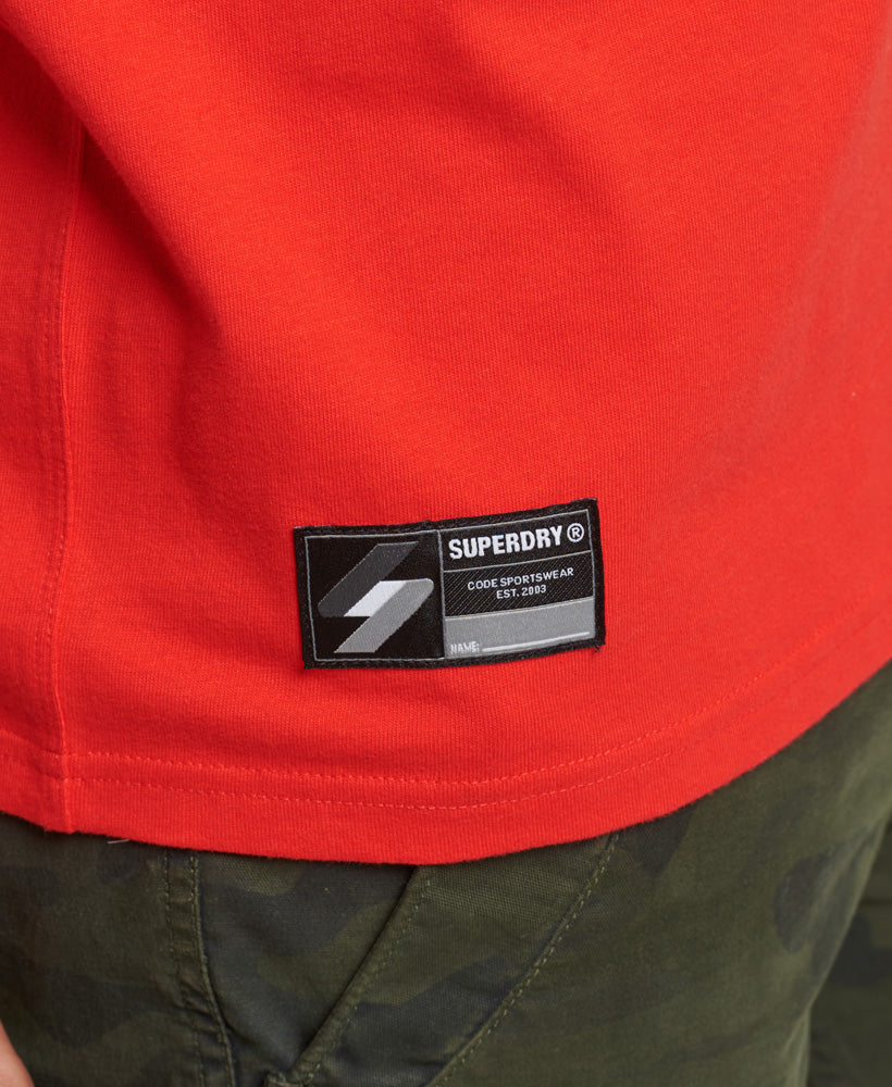 Code Micro Logo T Shirt | Bright Red